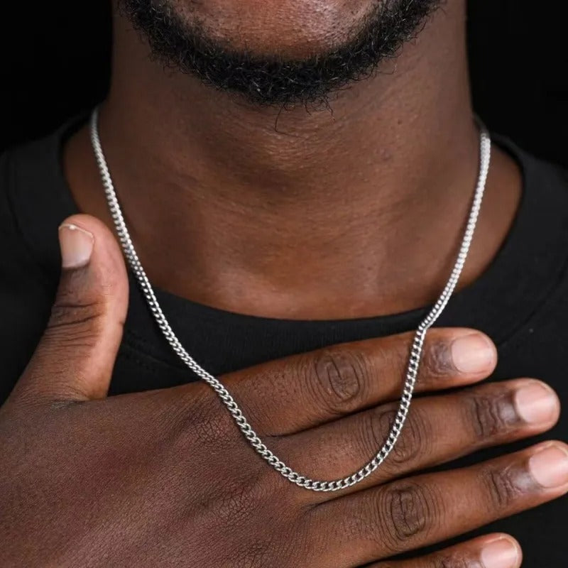3mm Men's Cuban Chain Necklace